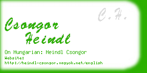 csongor heindl business card